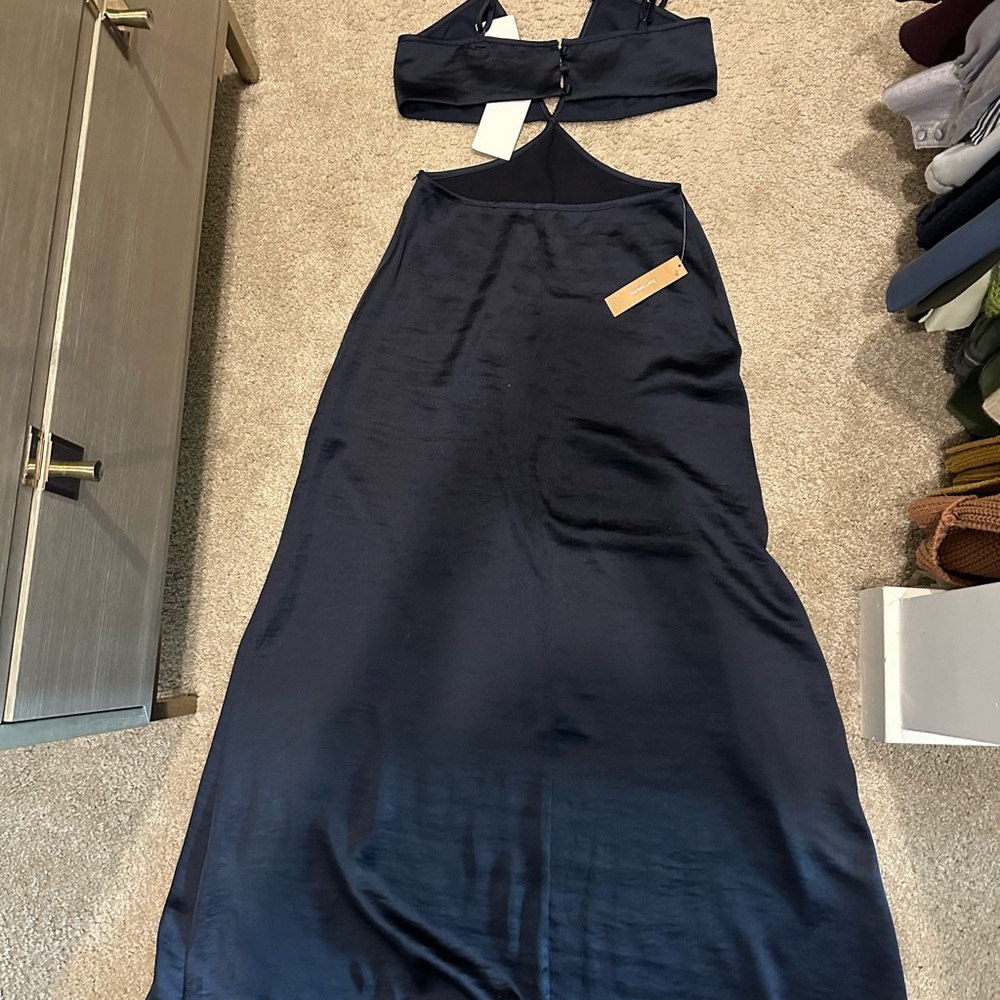 Elegant Navy Blue Women's Dress